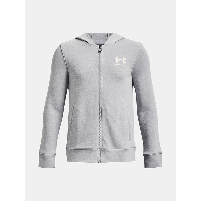 Under Armour Mikina UA Rival Terry FZ Hoodie-GRY - Kluci