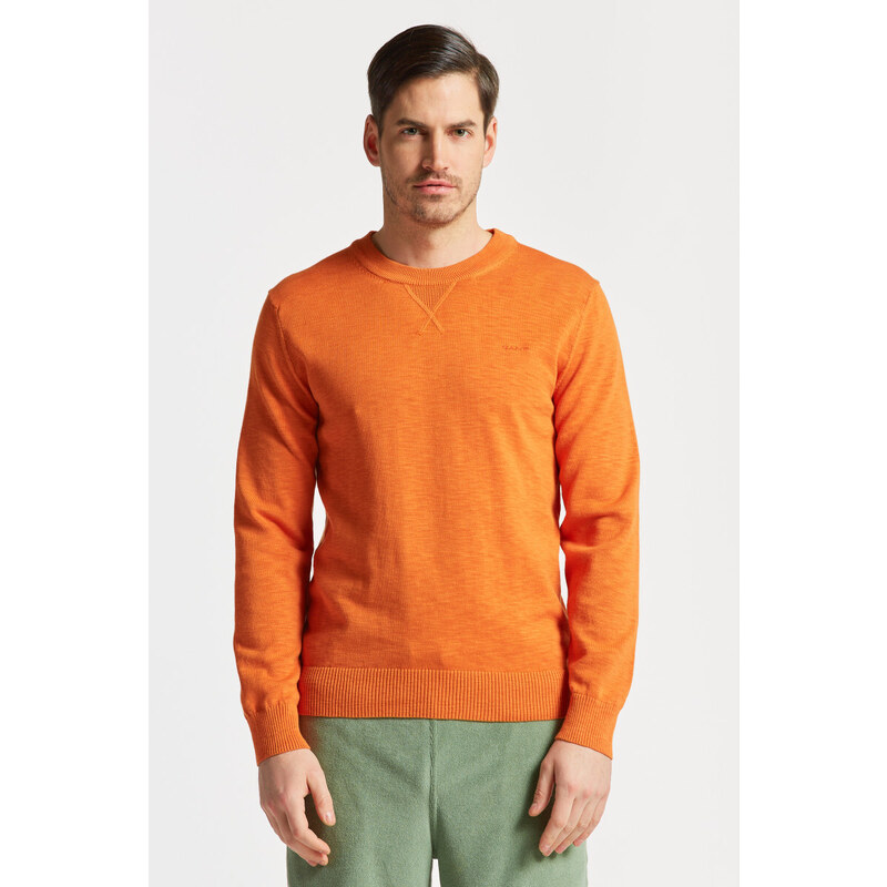 SVETR GANT COTTON FLAMME C-NECK oranžová M