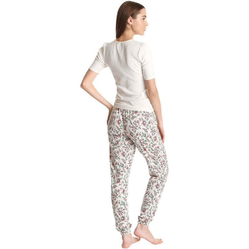 Hidden Garden - dámské pyžamo krémové Vive Maria
