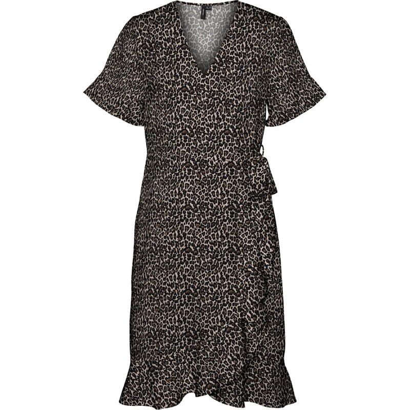 VERO MODA Šaty Henna béžová / hnědá / černá