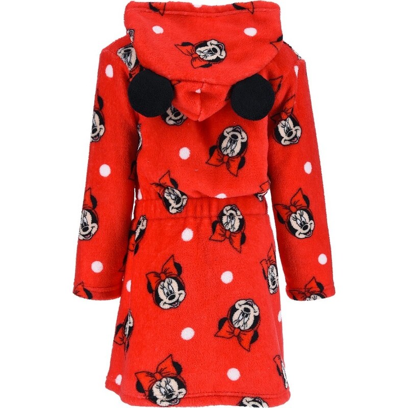 DISNEY Minnie Mouse Červený župánek pro dívky Červená