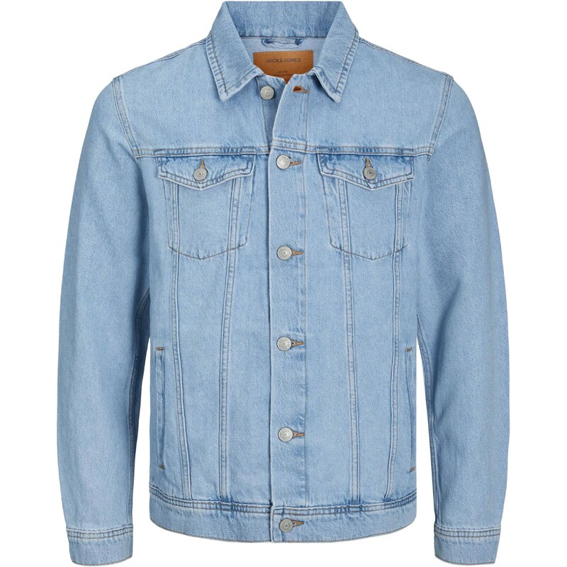 JACK & JONES Přechodná bunda JJJean modrá džínovina
