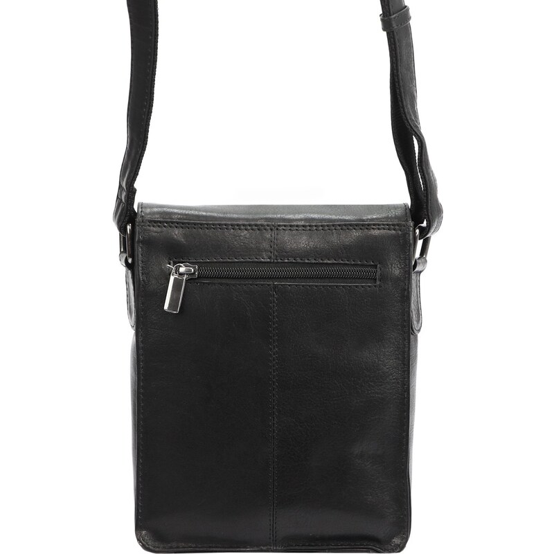 Pánská kožená taška přes rameno Nordee HN1550 černá