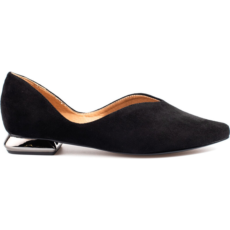 W. POTOCKI Suede ballerinas Potocki black