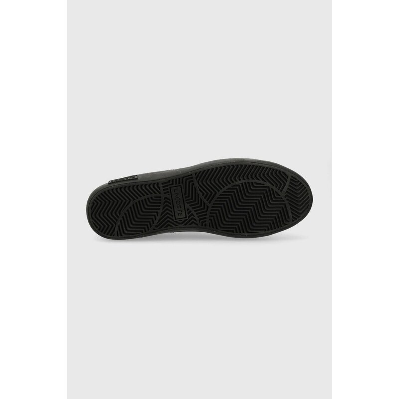 Kožené sneakers boty Lacoste POWERCOURT černá barva, 41SMA0030