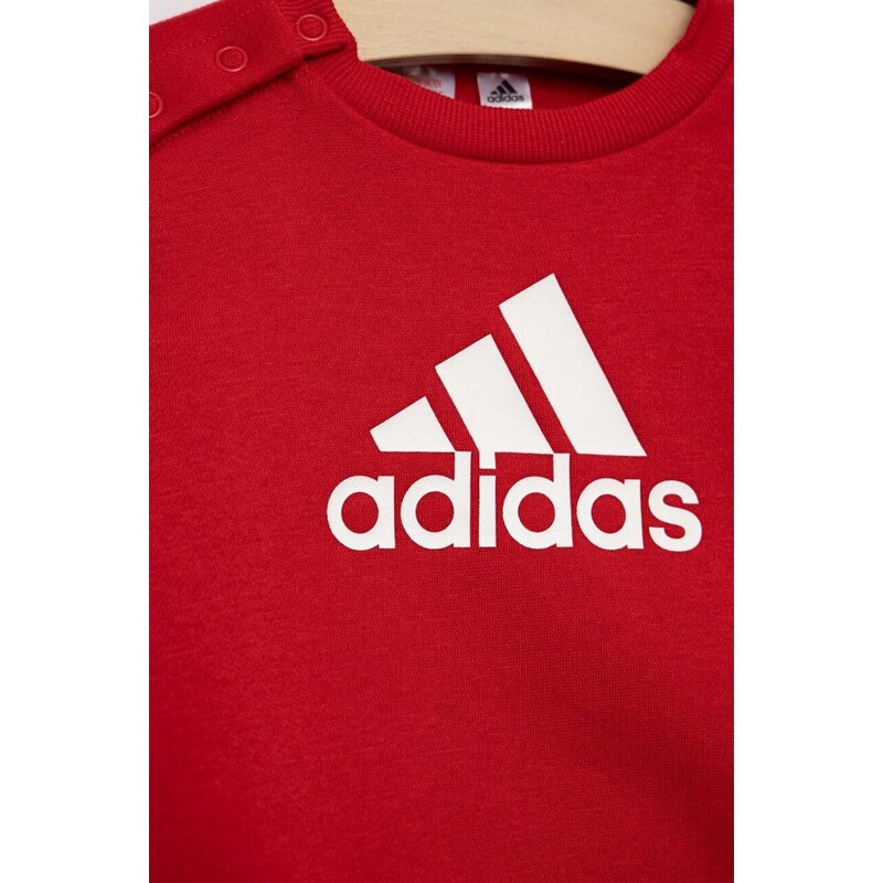 Dětská tepláková souprava adidas I BOS LOGO červená barva
