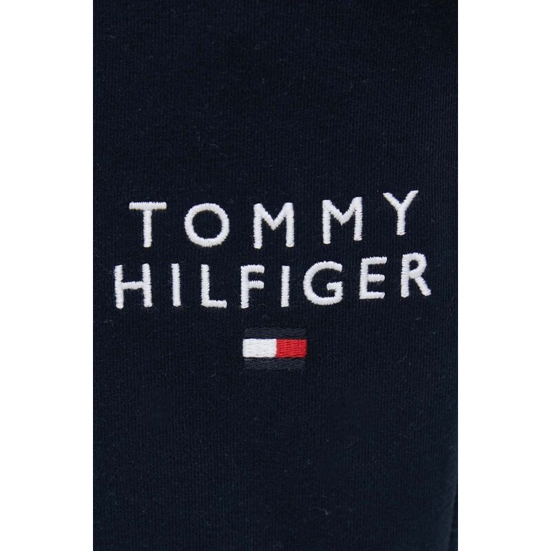 Tepláky Tommy Hilfiger tmavomodrá barva, s aplikací