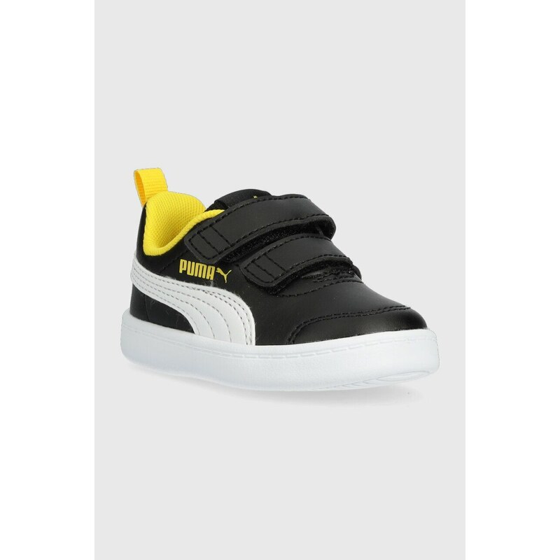 Dětské sneakers boty Puma Courtflex v2 V Inf černá barva