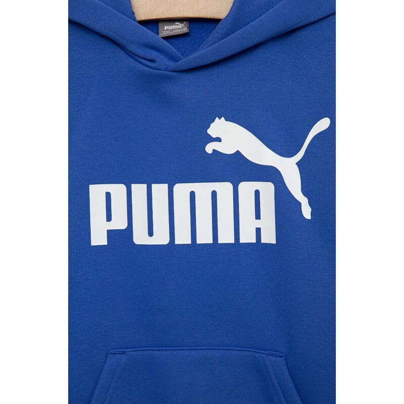 Dětská mikina Puma ESS Big Logo Hoodie FL B s kapucí, vzorovaná