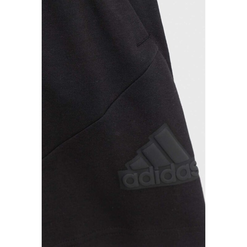 Dětské kraťasy adidas U FI LOGO černá barva, nastavitelný pas