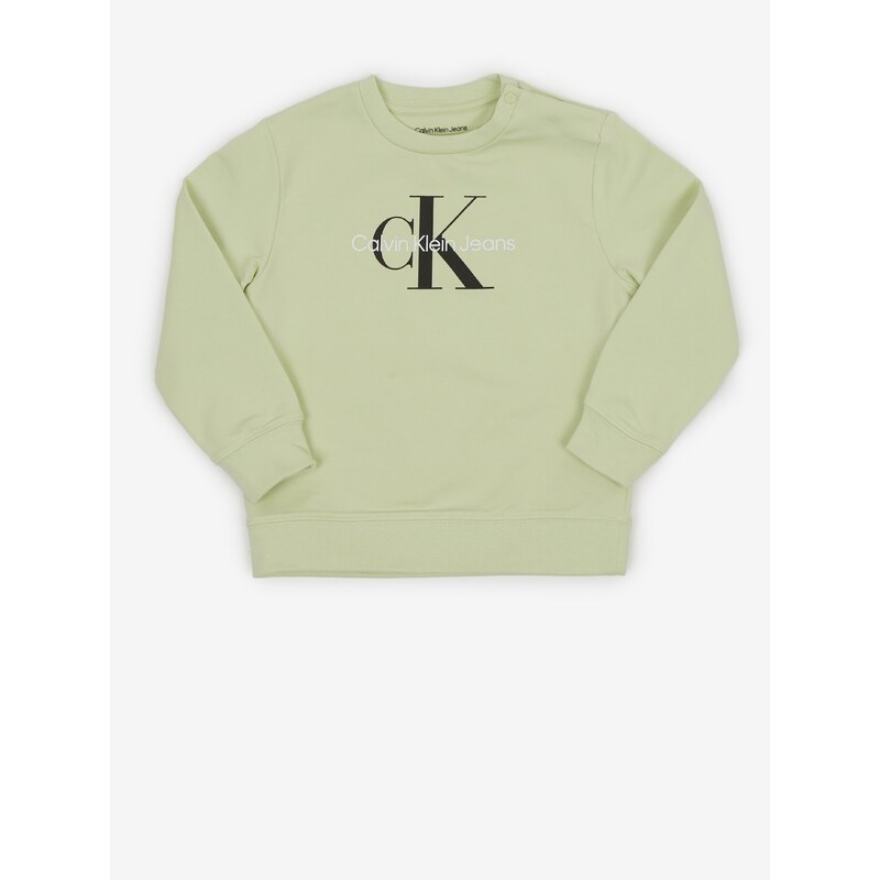 Calvin Klein Sada holčičího trička, mikiny a tepláků v bílé a zelené barvě Ca - Holky