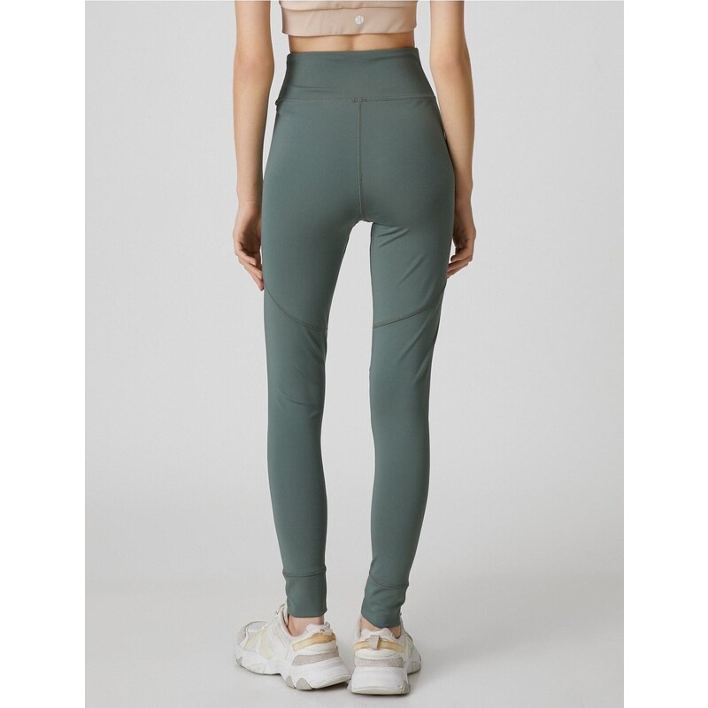 Koton High Waist Yoga Leggings with Stitching Detail.