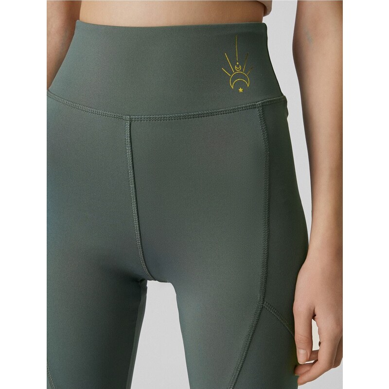 Koton High Waist Yoga Leggings with Stitching Detail.