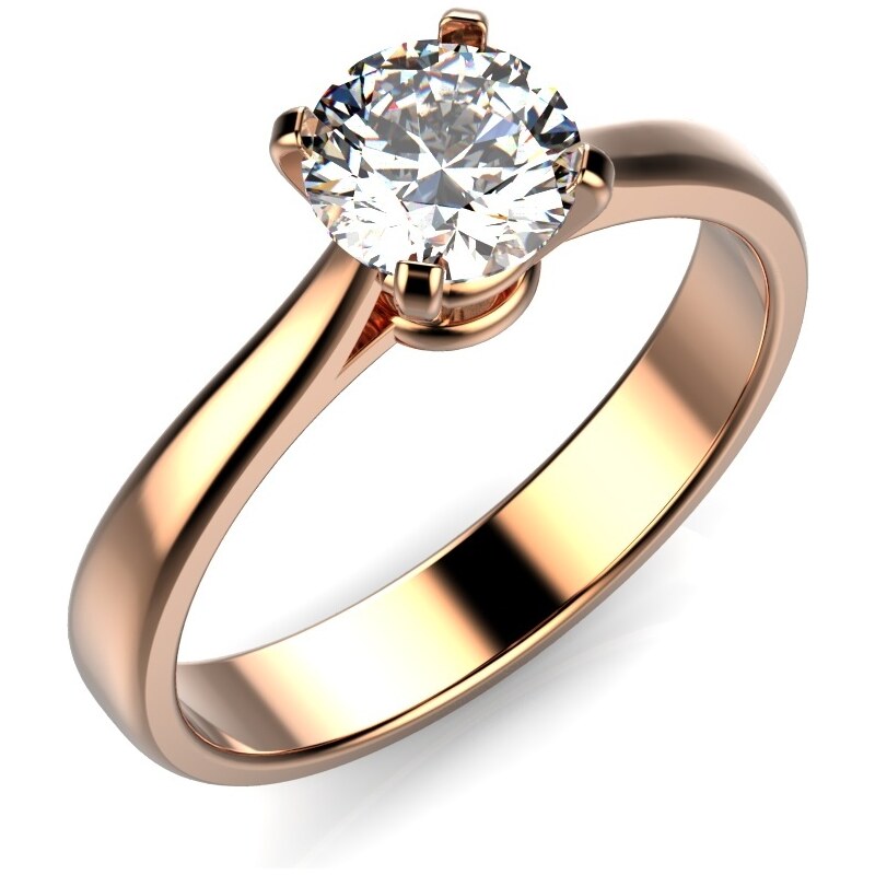 Linger Zlatý zásnubní prsten 003