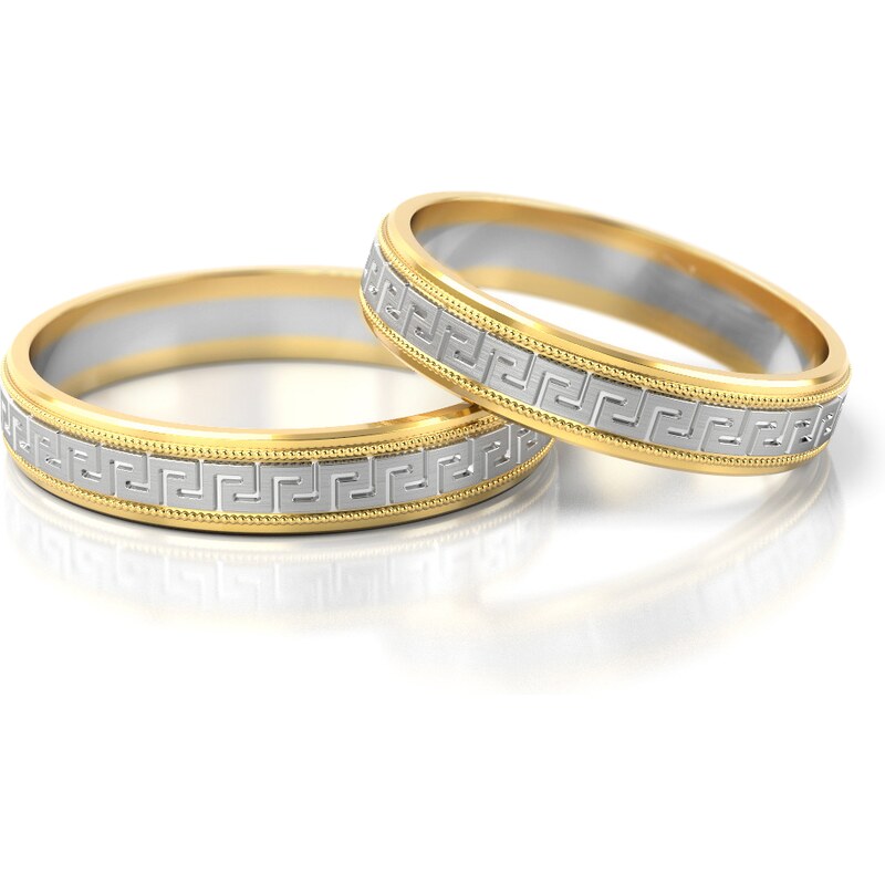 Linger Zlaté snubní prsteny NR212