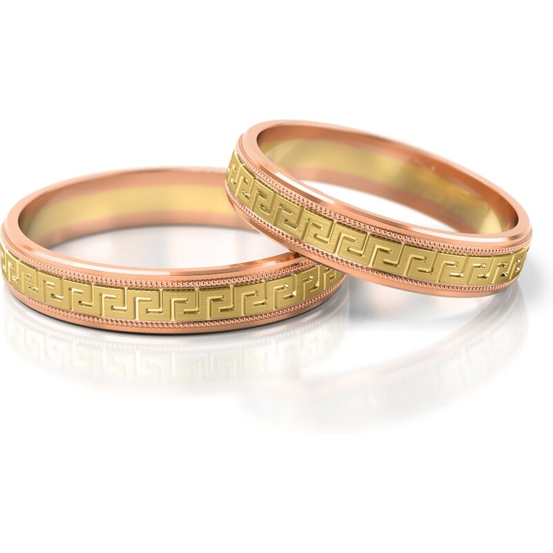 Linger Zlaté snubní prsteny NR212
