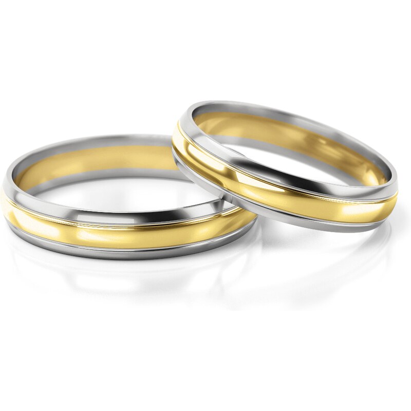 Linger Zlaté snubní prsteny NR239