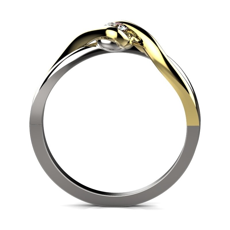 Linger Zlatý zásnubní prsten 356