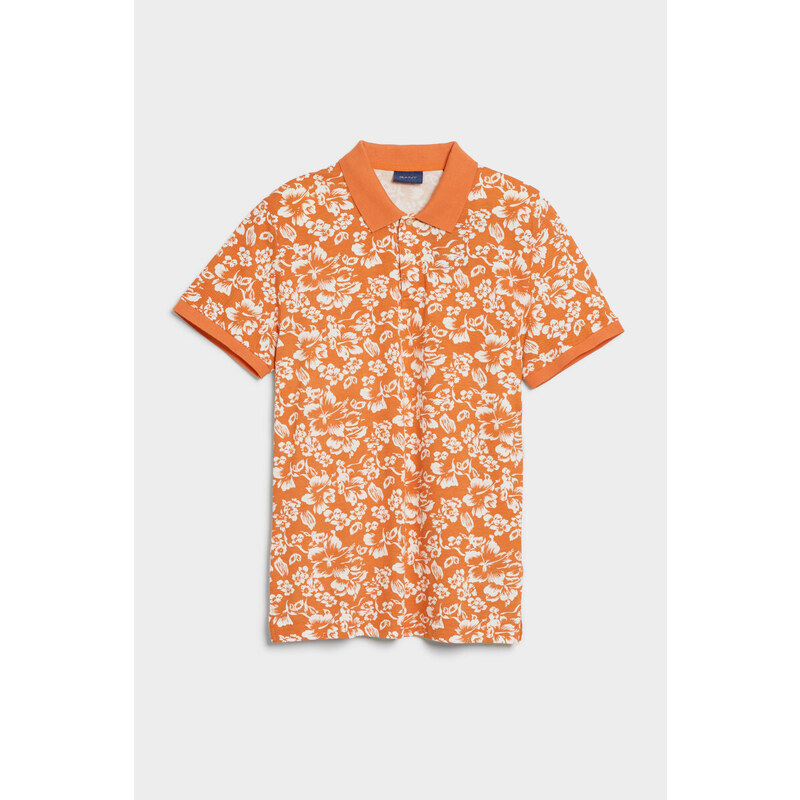 POLOKOŠILE GANT FLORAL PRINT SS PIQUE oranžová M