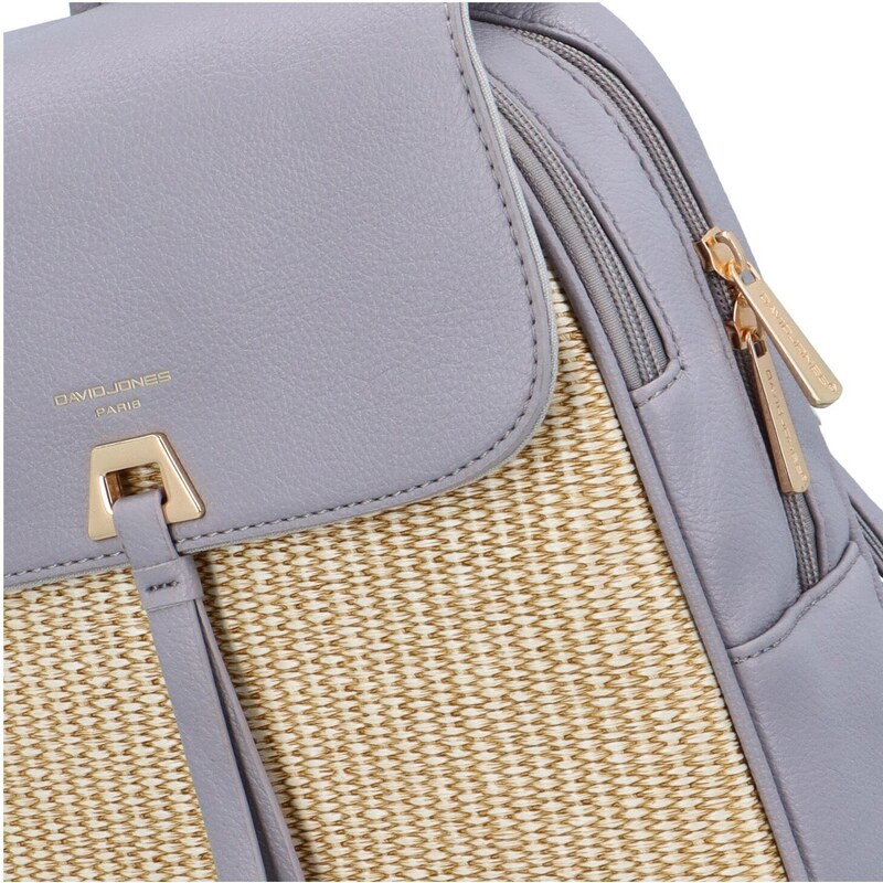 David Jones Stylový dámský kombinovaný batoh Ermis, jemná fialová