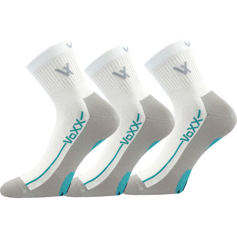 3PACK ponožky VoXX bílé (Barefootan-white)