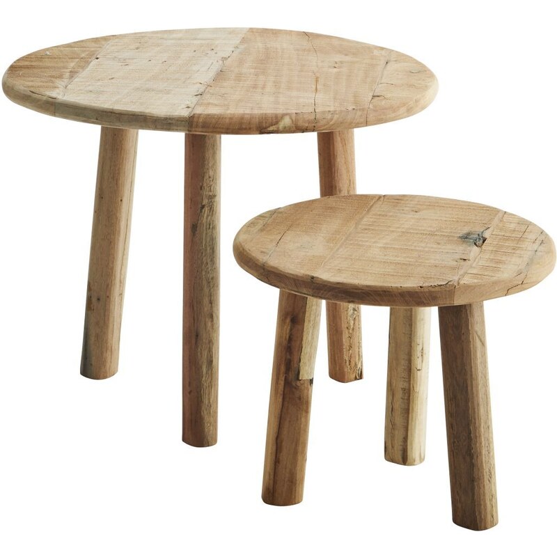 Madam Stoltz Konferenční stolek Recycled Wood 45 cm