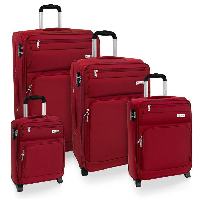 AVANCEA Sada cestovních kufrů AVANCEA GP9196 Red 2W XSML