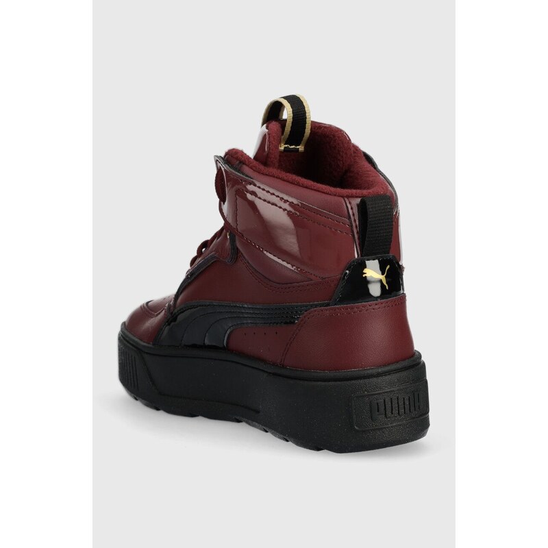 Sneakers boty Puma Karmen Rebelle Mid červená barva, 387624