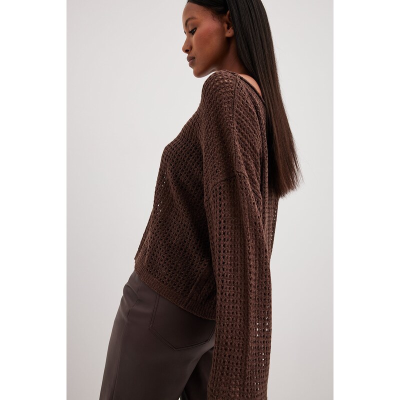 NA-KD Oversized Loose Knitted Sweater