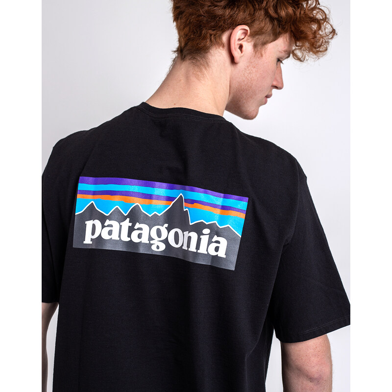 Patagonia M's P-6 Logo Responsibili-Tee Black