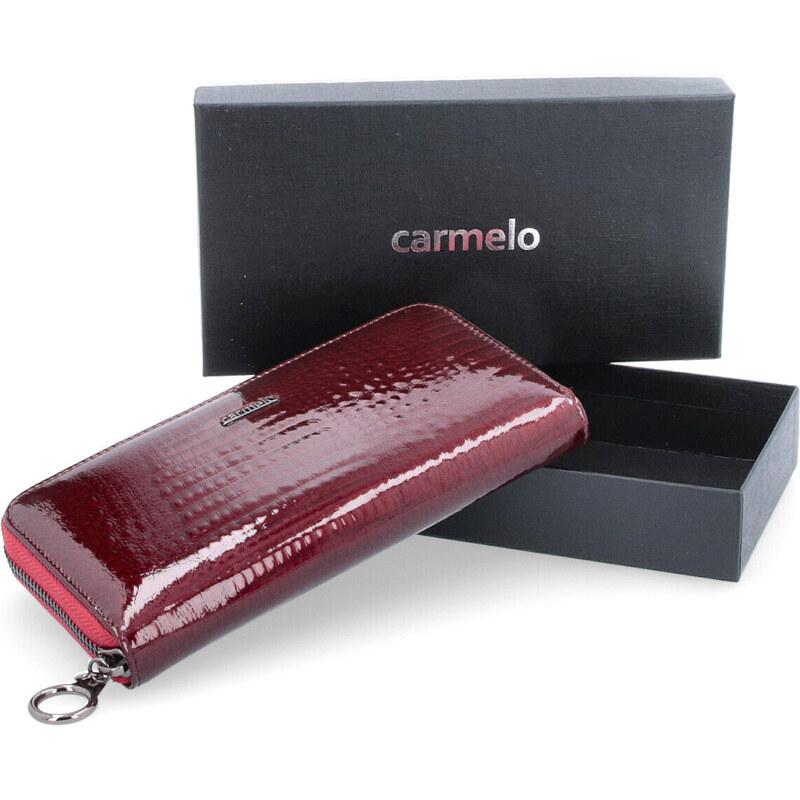 Dámská kožená peněženka Carmelo vínová 2111 A BO