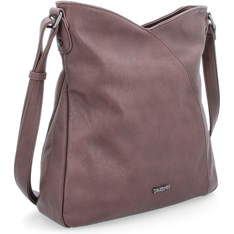 Kabelka ze syntetické kůže crossbody Tangerin hnědá 8023 TH