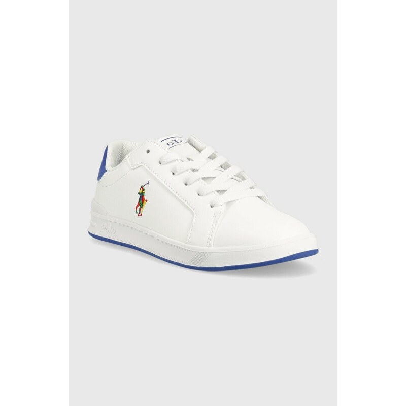 Dětské sneakers boty Polo Ralph Lauren bílá barva