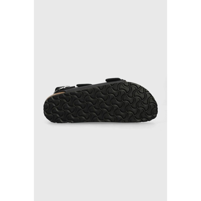 Kožené sandály Birkenstock Milano dámské, černá barva, 1024953-Black