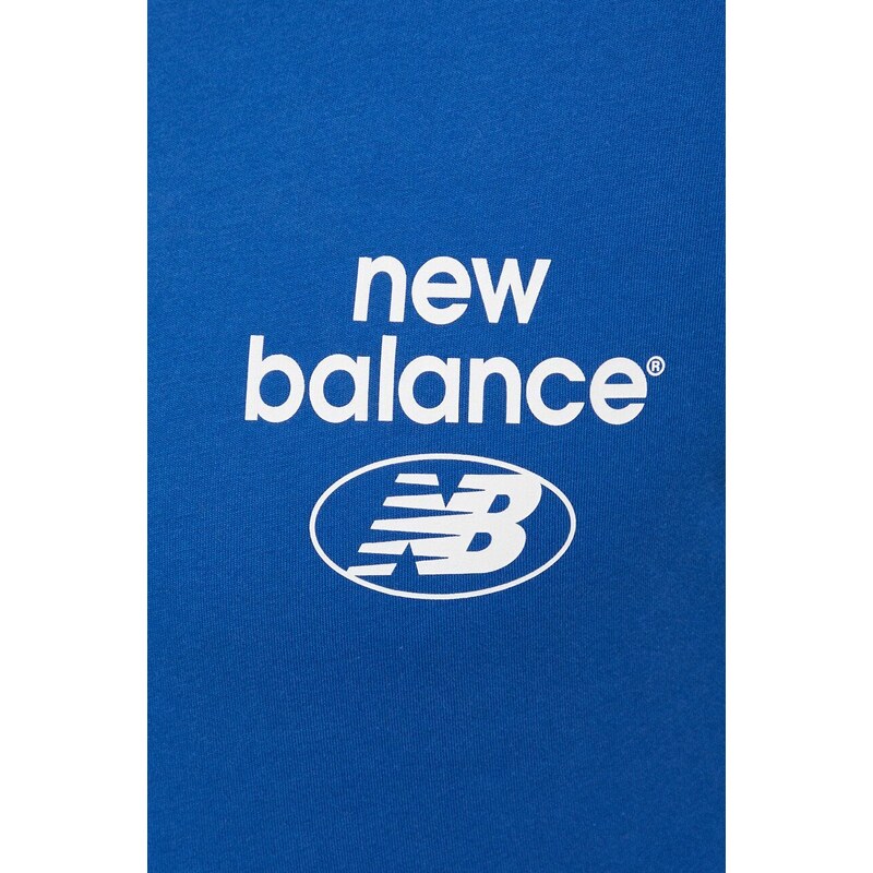 Bavlněné tričko New Balance s potiskem