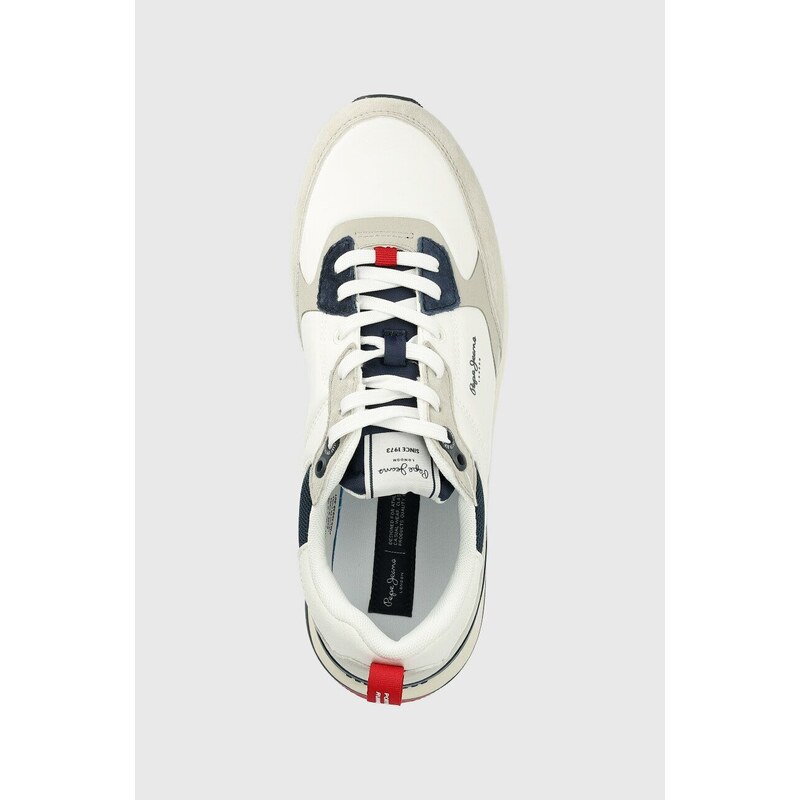 Sneakers boty Pepe Jeans LONDON PRO bílá barva, PMS30938