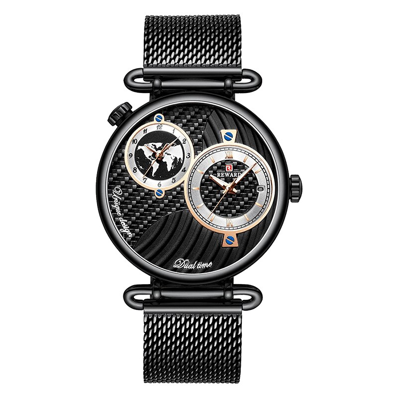 LIGE hodinky Reward – černá RD6200M-C + zdarma DÁREK