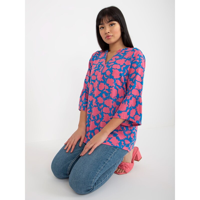 Sublevel Blouse-D73771M11062C-pink