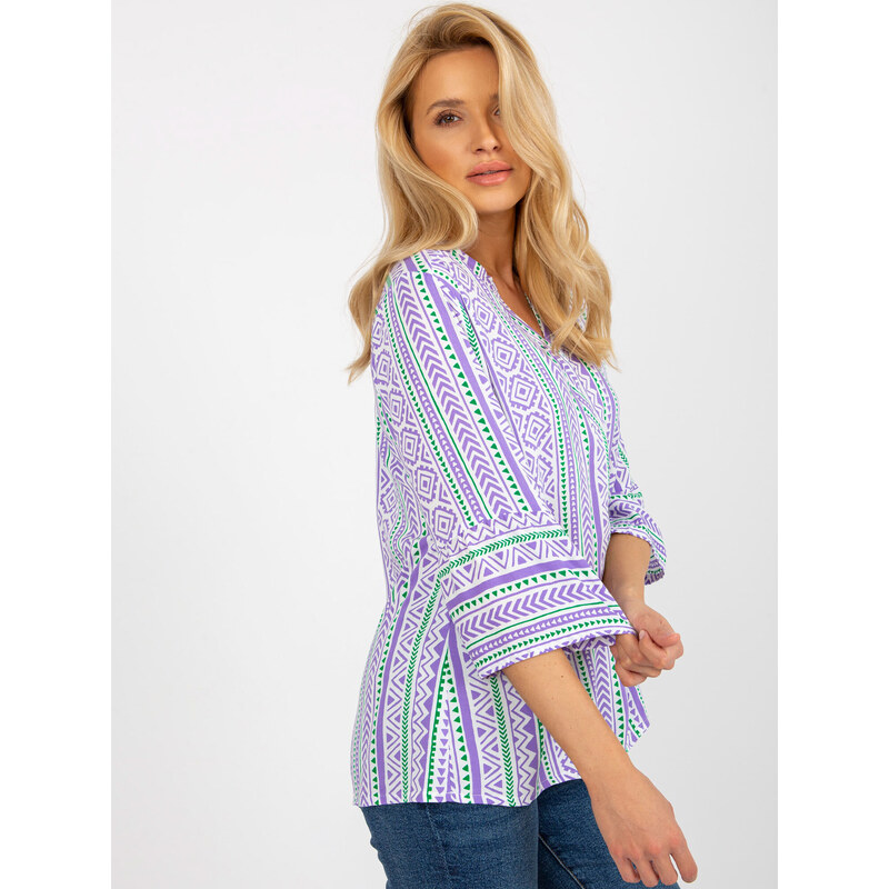 Sublevel Blouse-D73771M11062C-purple