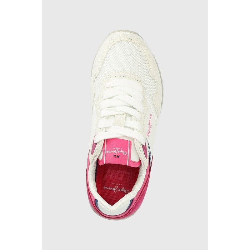 Dětské sneakers boty Pepe Jeans London Basic fialová barva