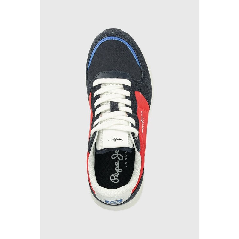 Dětské sneakers boty Pepe Jeans York Mix B červená barva