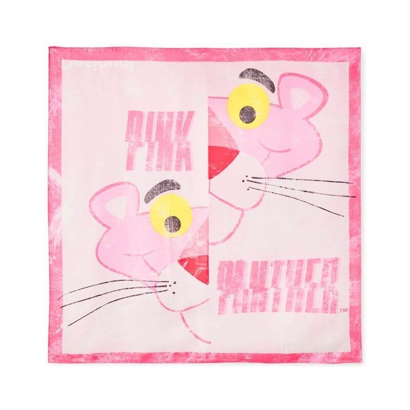 šátek Desigual Pink Panther S rosa glamour