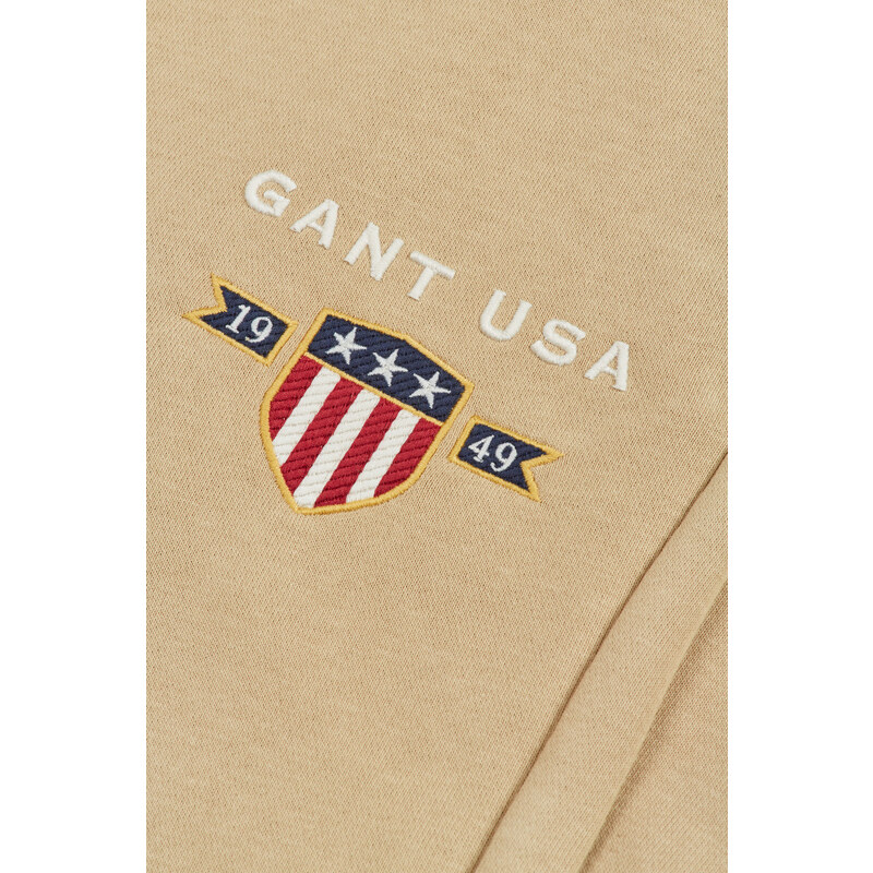 TEPLÁKY GANT D1. BANNER SHIELD SWEAT PANTS hnědá XS