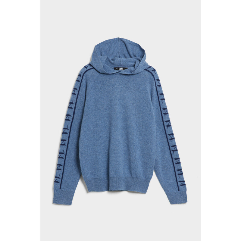 MIKINA KARL LAGERFELD CASHMERE LOGO HOODIE