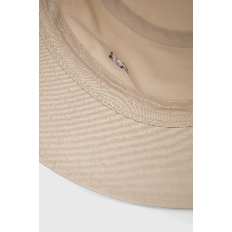 Bavlněná čepice Tommy Hilfiger béžová barva