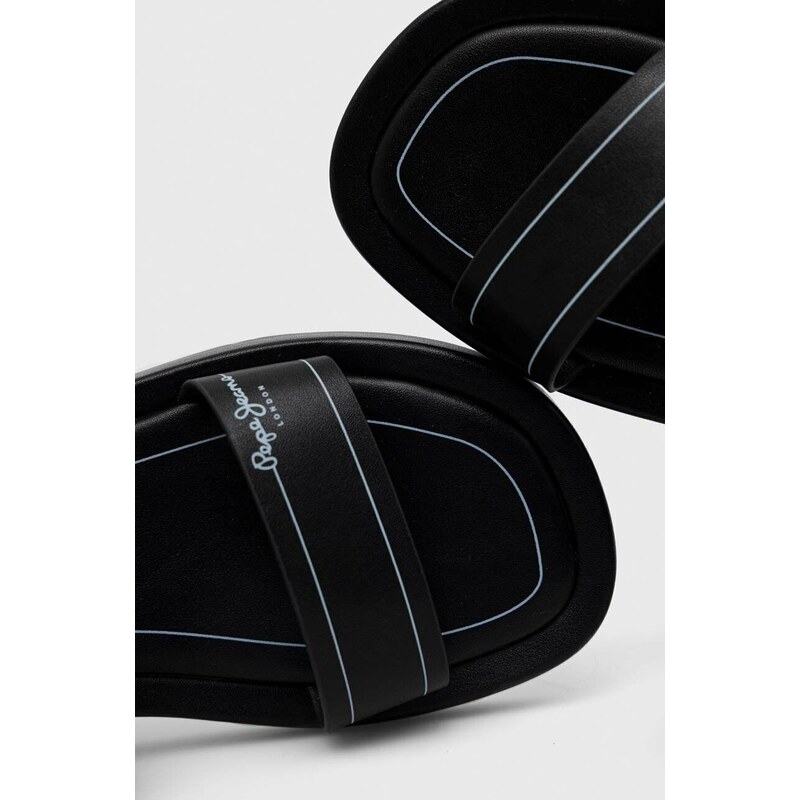 Sandály Pepe Jeans SUMMER dámské, černá barva, PLS90579