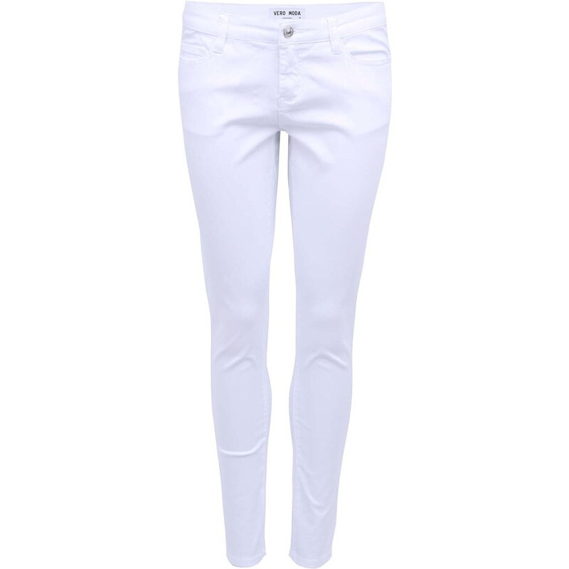 Bílé kalhoty Vero Moda Super Hot