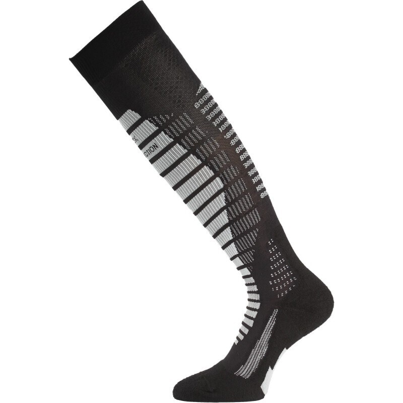 Ponožky lyžařské Lasting merino WRO Velikost: L černá/šedá 108912465