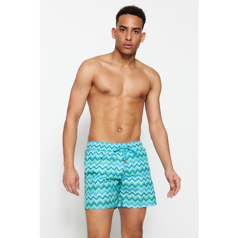 Trendyol Multicolored Standard Size Swimsuit Sea Shorts