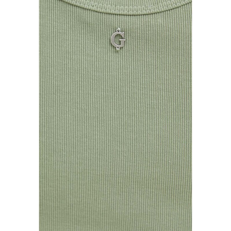 Šaty Guess zelená barva, mini